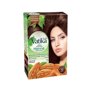 现货 迪拜vatika henna海娜汉染发剂膏粉印度原装60g洗发水大蒜