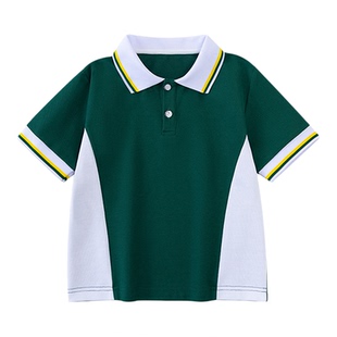 洛阳市航空小学生校服短袖T恤上衣夏天男女童儿童班服夏装定制