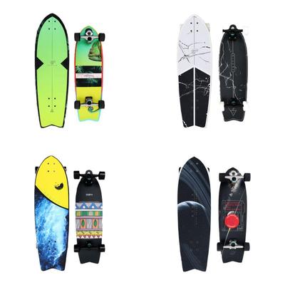 XBHPIN枫木陆地冲浪滑板免蹬代步