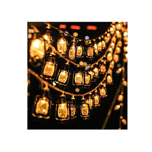 户外露营氛围灯led煤油灯串帐篷天幕复古灯带装饰布置营地小彩灯