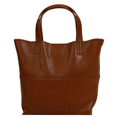 EZRO植鞣牛皮质感简约托特包水桶