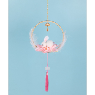 莲花灯笼儿童手提2026年新款发光小花灯元宵节手工diy装饰中国风