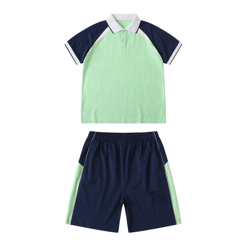 辽宁鞍山市小学生班服统一开学季校服演出服套装夏季短袖新款学院