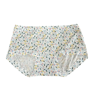 碎花莫代尔甜美高腰棉少女内裤