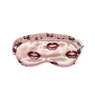 slip圣诞限量吻痕真丝眼罩浆果唇印双面桑蚕丝亲肤抗皱不透光NEW