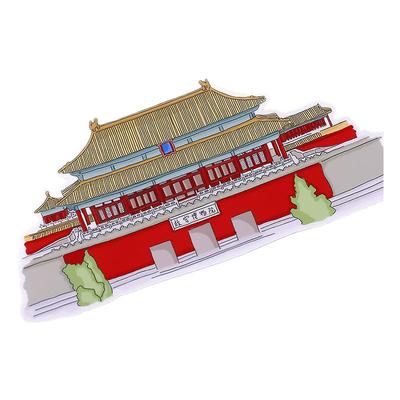 北京香港旅行手帐手抄报贴纸