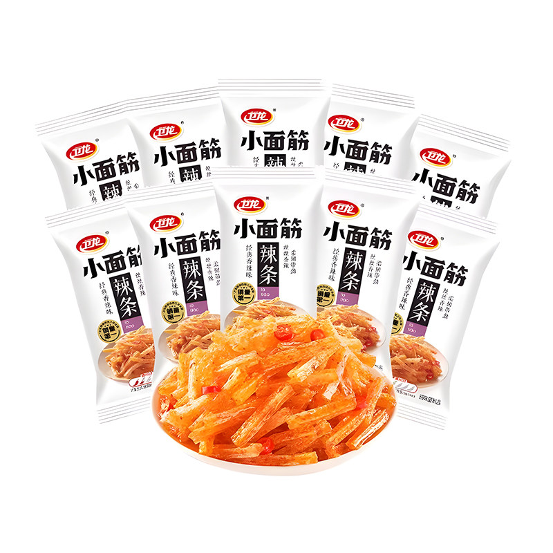 卫龙小面筋香辣味200包开袋即食
