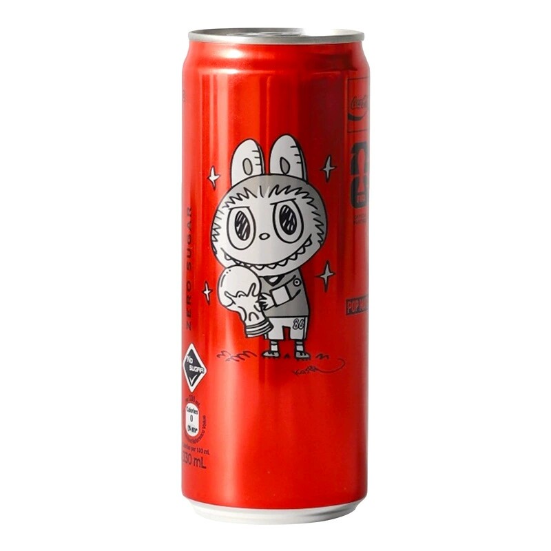 中国香港进口拉布布联名款可口可乐限定版高颜值清爽汽水碳酸饮料