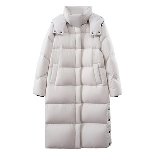 2026雅鹿新款时尚中长款防风气质羽绒服女款加厚宽松超保暖鸭绒