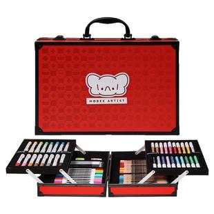 mobee儿童直液式丙烯马克笔水彩画笔礼盒画画工具小学生绘画套装美术彩色笔幼儿园生日男孩女孩六一节礼物