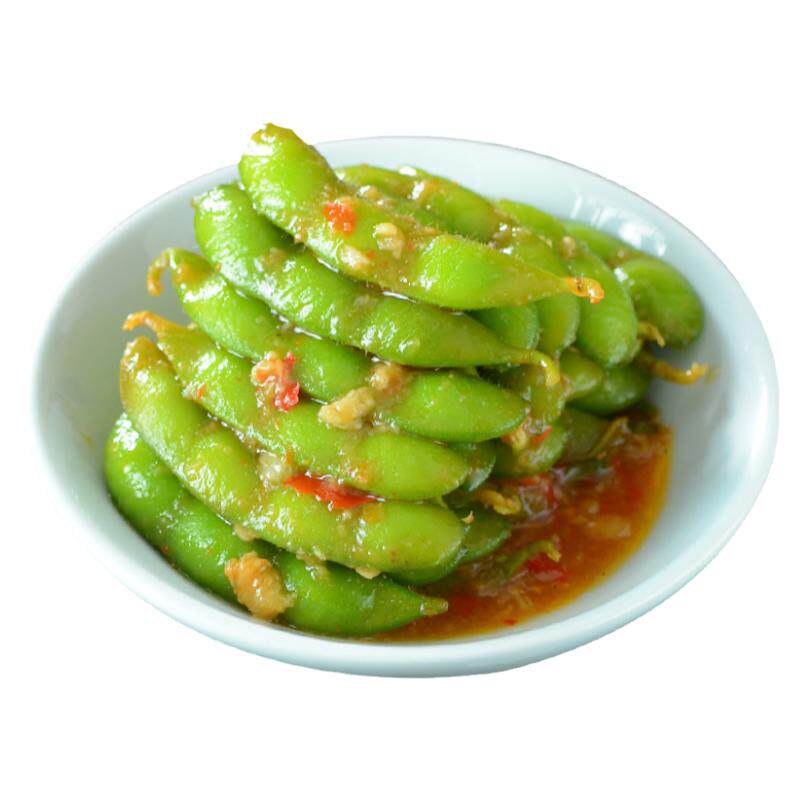 蒜香毛豆350g酒店餐饮商用开袋即食下酒菜夜宵凉菜ktv熟食小吃