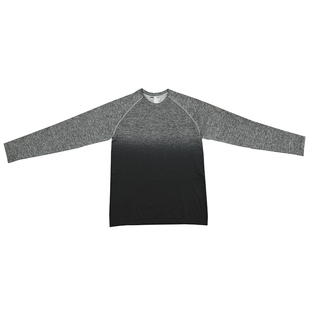 GYM肌肉鲨鱼男子运动长袖CF训练T恤紧身跑步弹力撸铁举重健身服