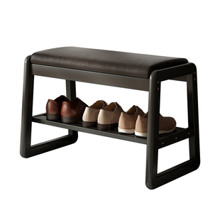 实木换鞋凳门口家用小尺寸入户玄关进门可坐鞋柜储物穿鞋凳高级感