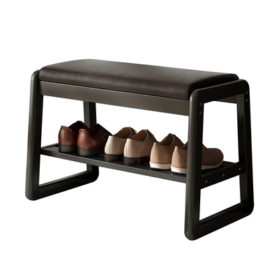 实木储物换鞋凳鞋架，一凳多用