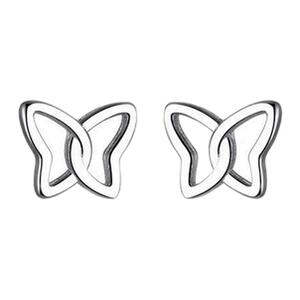 925银针耳钉女简约设计养耳洞