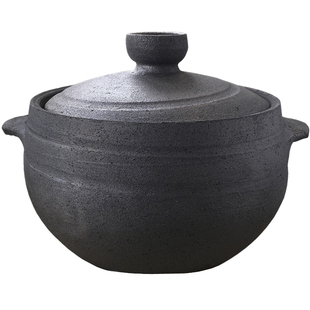 荥经砂锅炖锅煲汤熬药家用石锅老式无釉土陶锅燃气明火炖汤土沙锅