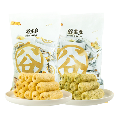 米老头多多好立夹心米果卷300g