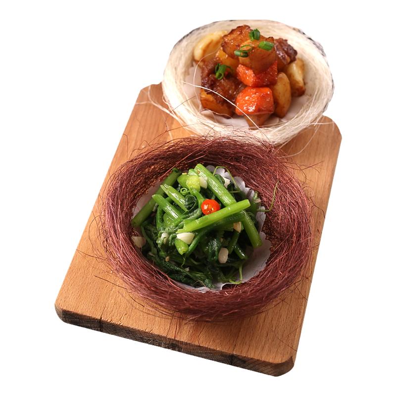 雀巢摆盘装饰仿真鸟巢盘饰