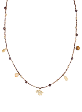 SOFT ROOM马上有钱编绳项链配饰小众设计高级感女本命年生日礼物