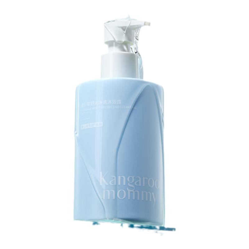 袋鼠妈妈青少年沐浴露儿童青春期专用止痒持久保湿男女孩大童学生