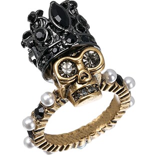 SPECIAL欧美复古时尚个性小众骷髅头设计戒指指环女2026新款礼物