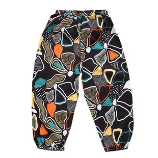 儿童灯笼裤男童女童人造棉绵绸裤睡裤棉绸防蚊裤演出成人长裤夏