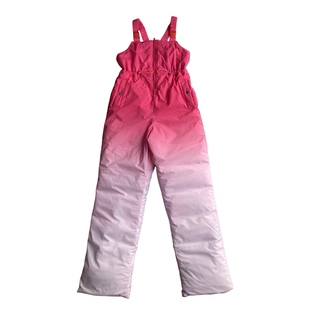 高腰背带羽绒裤女外穿原创设计2025秋冬防水保暖渐变时尚滑雪长裤