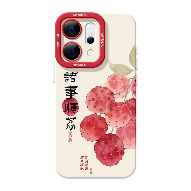 适用opporeno14手机壳reno13新款reno14pro外壳reno9女款硅胶reno12高颜值pro诸事皆荔2
