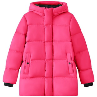 【白鹅绒】MOP25冬季新款巨好看时尚中长款加厚保暖黑色羽绒服女