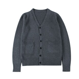 学院风V领毛衣jk制服针织开衫日系女学生七针加厚外套秋冬班服