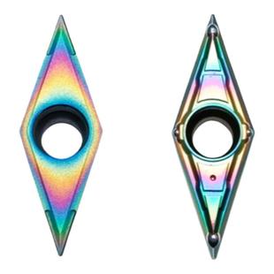 彩色淬火35度菱形小内孔数控单面镗刀片VBGT160402 VCMT VBMT1103