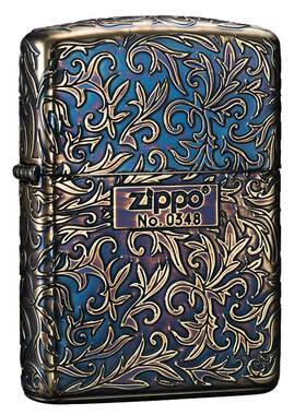 ZIPPO盔甲唐草打火机收藏送礼