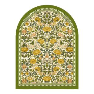 弗洛拉法式地垫入户门垫进门防水防滑可擦免洗高级感皮革脚垫复古