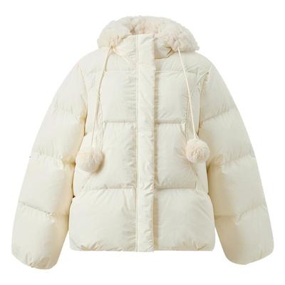 三彩2025冬季羽绒服90白鸭绒外套