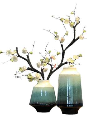 窑变釉新中式陶瓷景德镇客厅插花