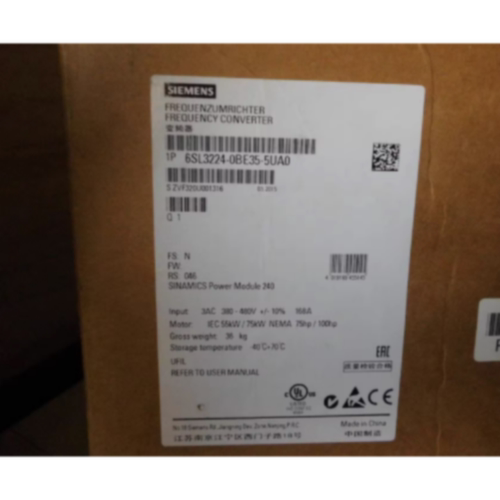 议价6SL3225-0BE35-5UA0西门子G120变频器功率模块6SL32250BE355U
