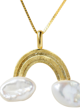 云深丨天然巴洛克珍珠纯银耳钉