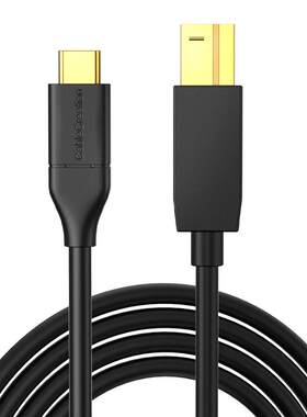 typec转USB-b方口数据线10G高速