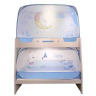 子母床蚊帐上铺下铺高低床上下床儿童防摔免安装蒙古包1.2m1.35米