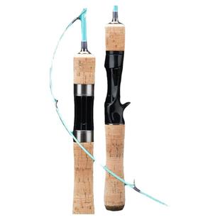 弹射路亚竿微物超软软木手柄XUL钓鱼杆溪流马口竿 直柄纺车轮鱼杆