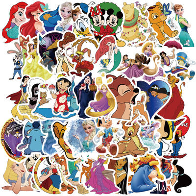 50张公主童话故事装饰防水贴纸