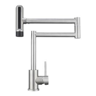 折叠水龙头柴火灶厨房不锈钢冷热龙头伸缩万向菜盆水槽阳台洗衣池