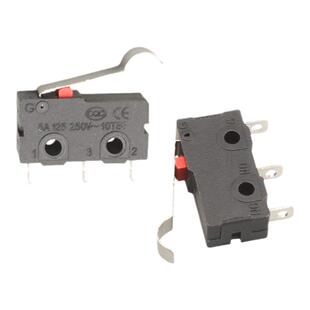 微动开关2 3脚 KW12 KW4A 弯柄 5A125V250V 10T85 带片