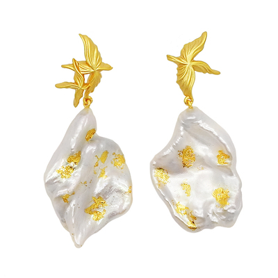 硬糖巴洛克珍珠耳钉轻奢高级感女