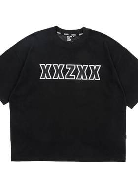 XXZXX潮牌拼接设计短袖T恤男女款