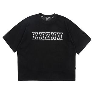 XXZXX拼接设计短袖T恤男女款上衣潮牌童装亲子装 夏季新款 2105