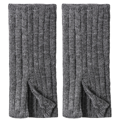 冬季保暖加厚袜套女灰色堆堆袜叠穿搭配连裤袜打底裤腿套针织显瘦