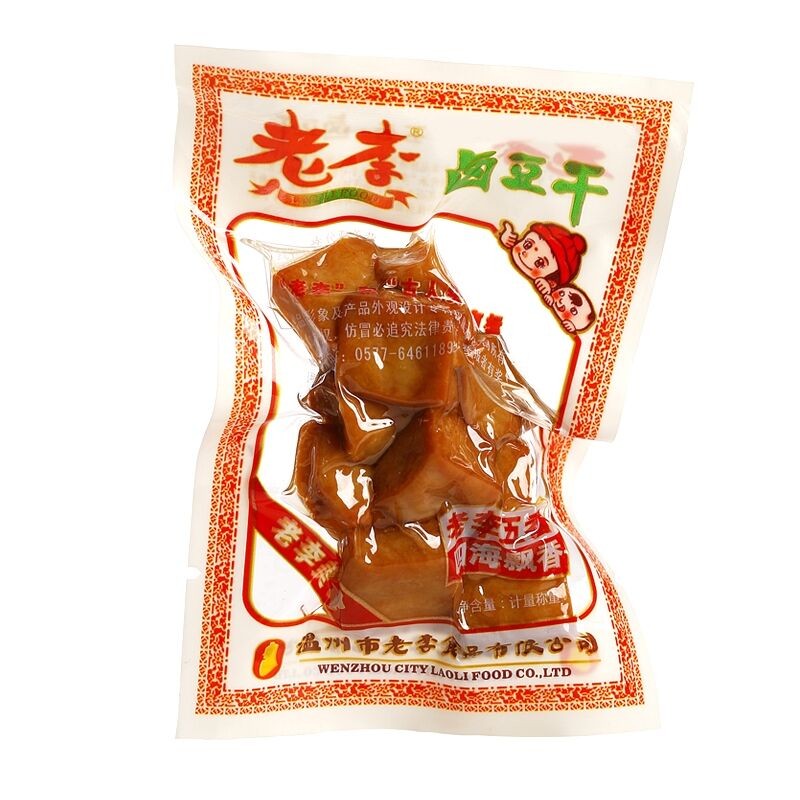 老爸豆腐干卤味五香干素肉500g