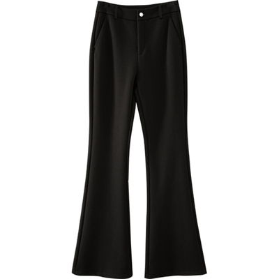 娅丽达弹力加绒喇叭裤女