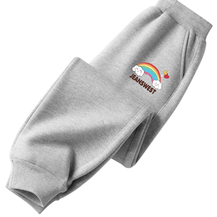 真维斯女童加绒裤子运动裤秋冬款一体绒女大童保暖裤冬季儿童裤子